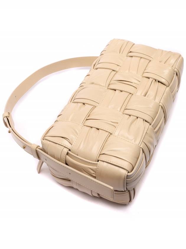 Brick Cassette Leather Shoulder Bag Beige - BOTTEGA VENETA - BALAAN 6