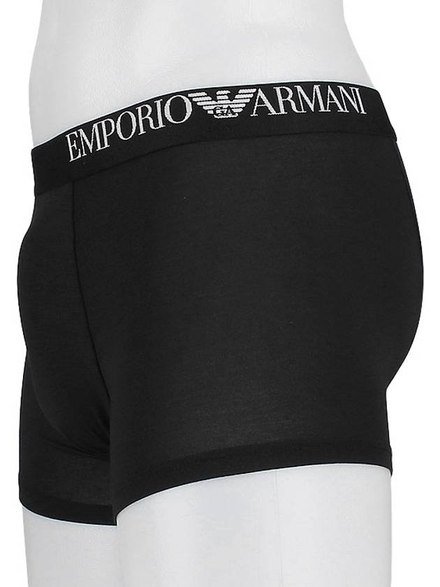 Men's Boxer Trunk Briefs 3 Pack Black - EMPORIO ARMANI - BALAAN 4