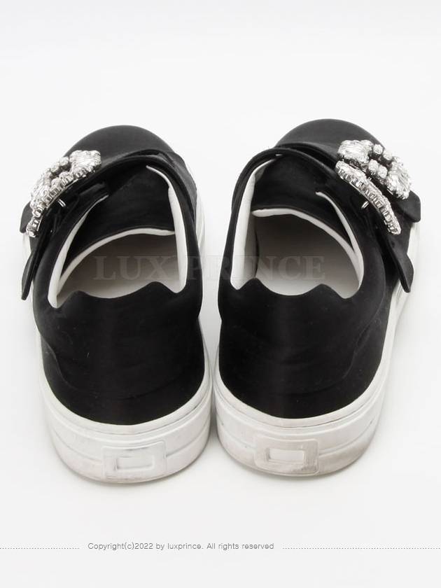 Double Tre Vivier Satin Sneakers Black 1229hva - ROGER VIVIER - BALAAN 4