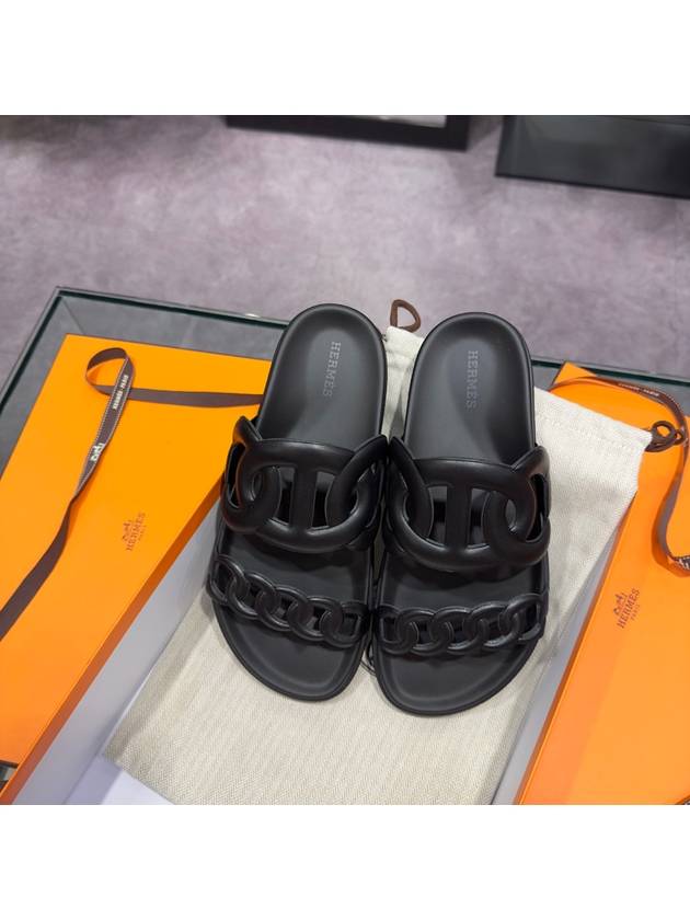 Women's Extra Sandals Napaskin Black - HERMES - BALAAN 3