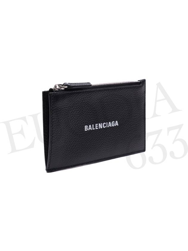 Logo Print Cash Card Wallet Black - BALENCIAGA - BALAAN 3