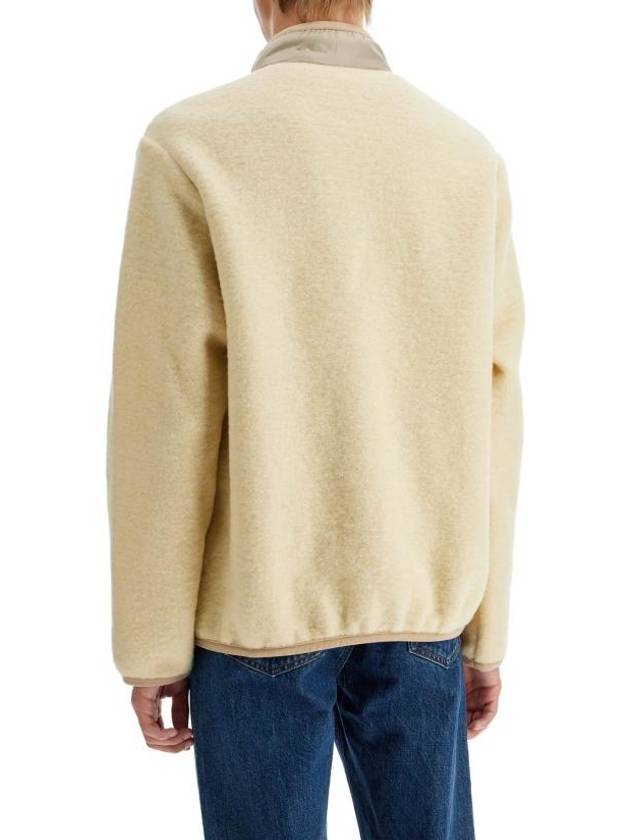 Iwan Fleece Wool Jacket Yellow - A.P.C. - BALAAN 4