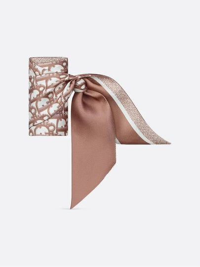 Oblique Mitzah Silk Twill Scarf Rose - DIOR - BALAAN 2