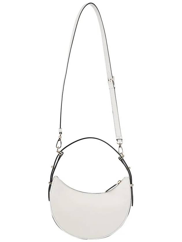 Arque Leather Shoulder Bag White - PRADA - BALAAN 4