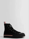 RWB Stripe Canvas Tartan Sole Collegiate High Top Sneakers Black - THOM BROWNE - BALAAN 8