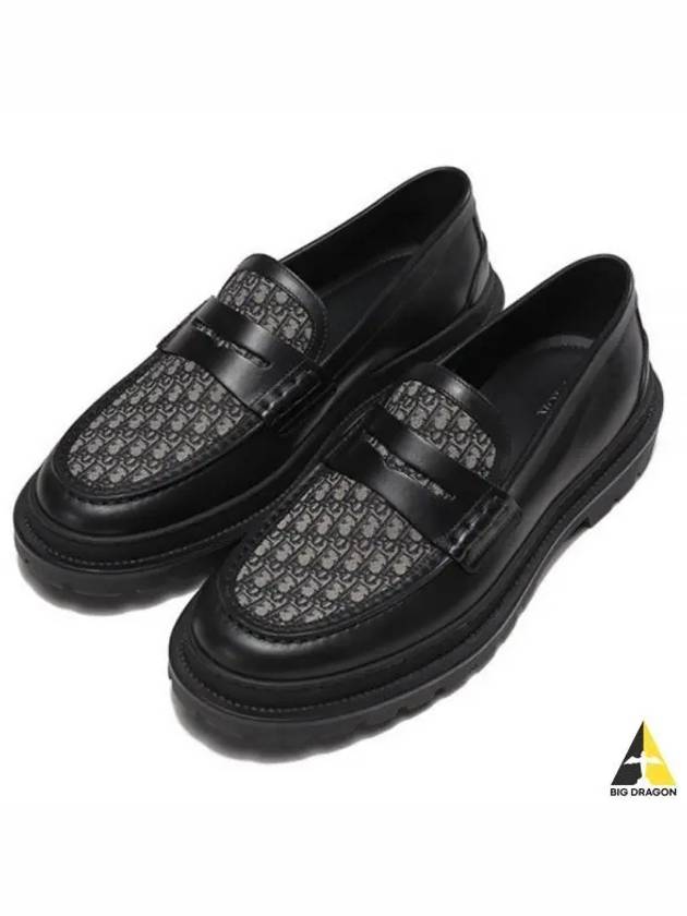 Men's Explorer Oblique Loafers Black - DIOR - BALAAN.