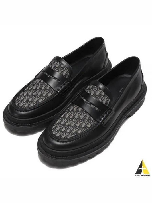 Oblique Jacquard Explorer Loafers Black - DIOR - BALAAN 2