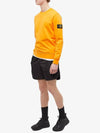 Wappen Patch Crew Neck Sweatshirt Orange - STONE ISLAND - BALAAN 6