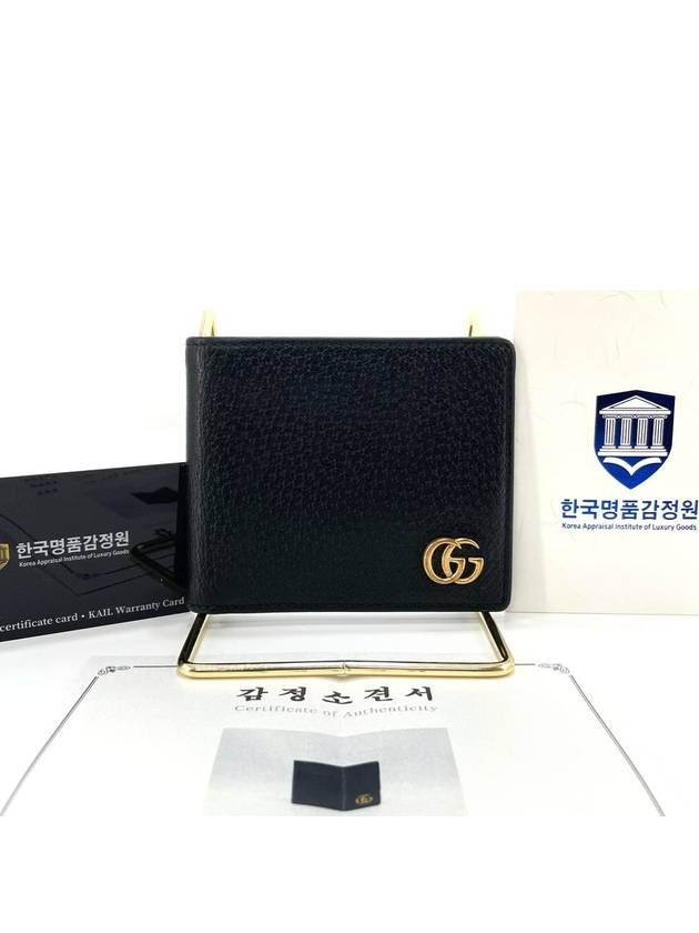 Marmont GG half wallet black 428726 - GUCCI - BALAAN 3