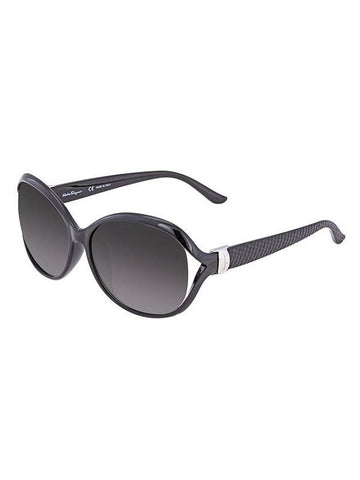 Eyewear Oval Sunglasses Black - SALVATORE FERRAGAMO - BALAAN 1