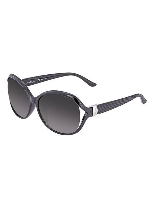 Eyewear Oval Sunglasses Black - SALVATORE FERRAGAMO - BALAAN 1