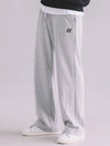 Basic Wide Track Pants Melange Grey - MACASITE - BALAAN 2