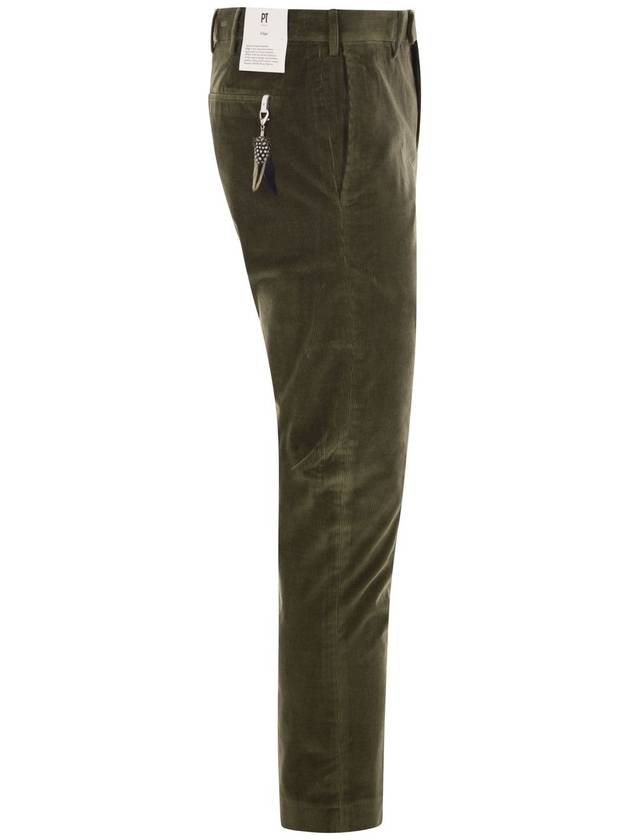 Velvet milleraies trousers - PT TORINO - BALAAN 3