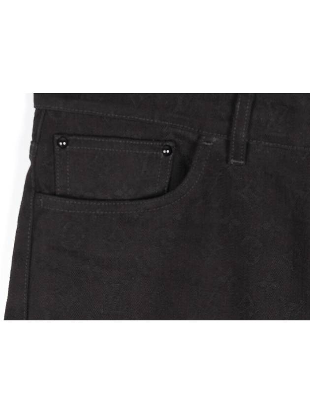 Monogram Black Denim Pants 34 - LOUIS VUITTON - BALAAN 4