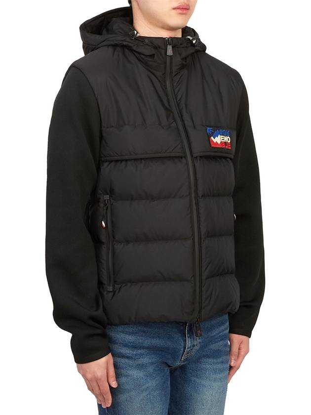 padded zip-up cardigan black - MONCLER - BALAAN 5