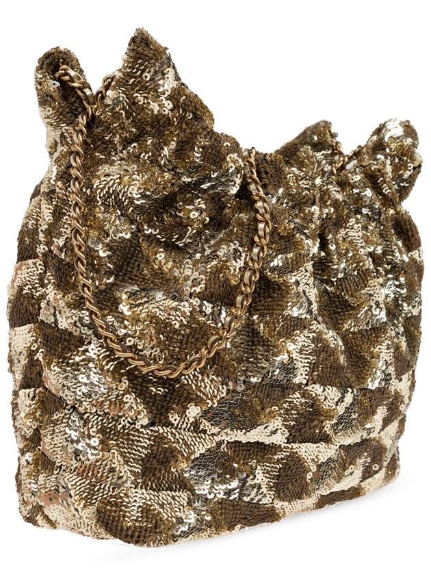 Tory Burch Sequin Fleming Mini 'bucket' Bag, Women's, Gold - TORY BURCH - BALAAN 4