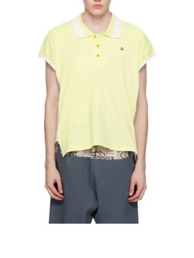 Embroidered ORB Polo Shirt Yellow - VIVIENNE WESTWOOD - BALAAN 2