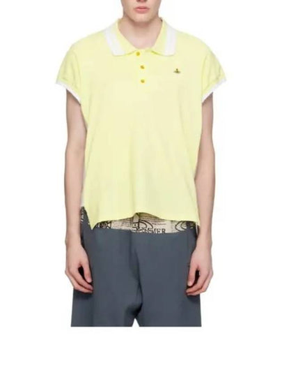 Embroidered ORB Polo Shirt Yellow - VIVIENNE WESTWOOD - BALAAN 2