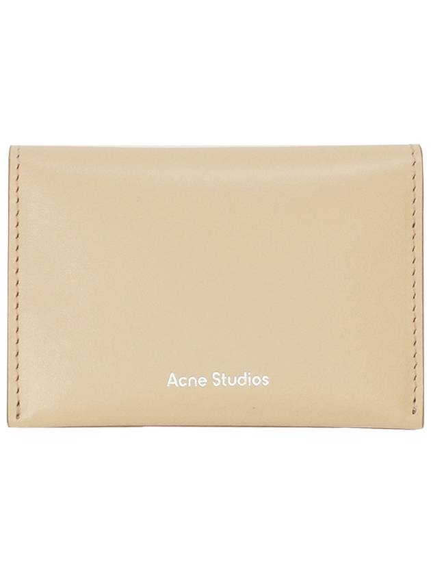 Logo Bifold Card Wallet Beige - ACNE STUDIOS - BALAAN 2