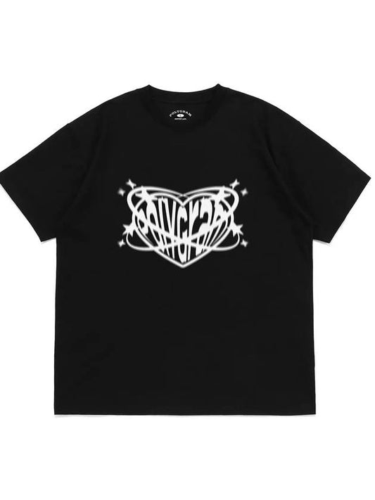 HEART ORBIT T SHIRTS BLACK - POLYGRAM - BALAAN 2