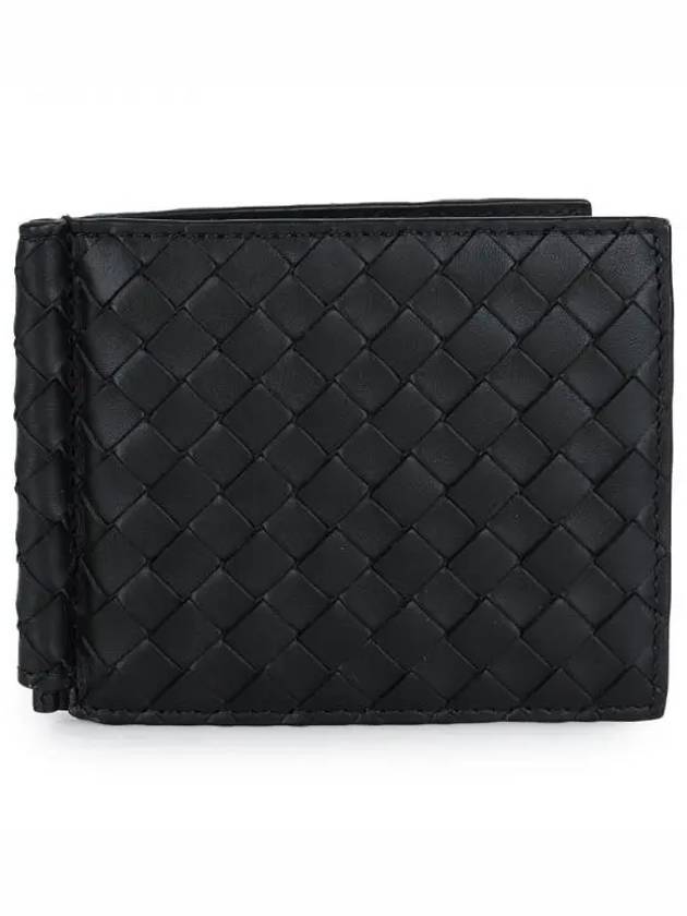 Intrecciato Money Clip Card Wallet Black - BOTTEGA VENETA - BALAAN 2