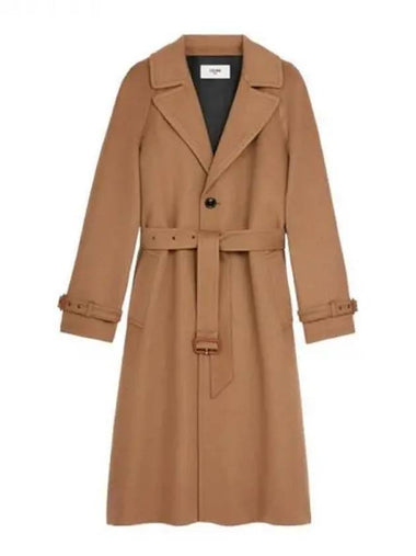 Belt detail camel coat - CELINE - BALAAN 1