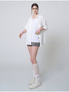 Double Layer Knee Socks White - ATHPLATFORM - BALAAN 5