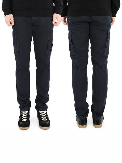 Men's Wappen Patch Cargo Track Pants Navy - STONE ISLAND - BALAAN 2