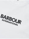 Formula Logo Print Short Sleeve T-Shirt White - BARBOUR - BALAAN 7