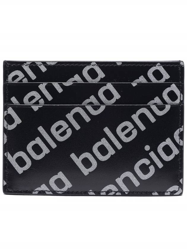 All Over Logo Card Wallet Black - BALENCIAGA - BALAAN 5