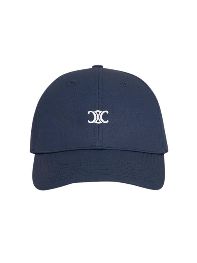 Triomphe logo cotton ball cap navy - CELINE - BALAAN 1