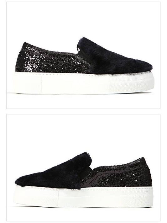 Women's slipons 10078GFW GLITTER FUR BLACK - JOSHUA SANDERS - BALAAN 2