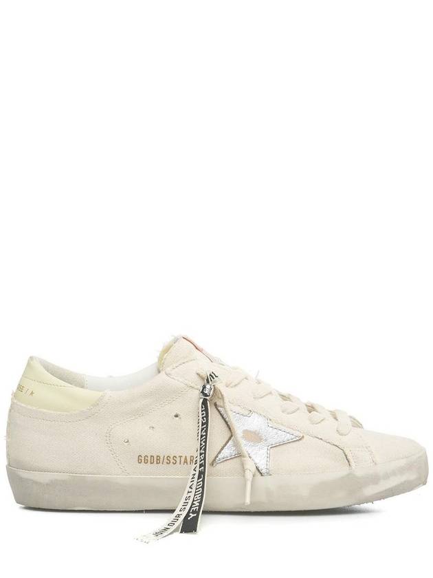 Superstar Canvas Low Top Sneakers Silver White - GOLDEN GOOSE - BALAAN 2