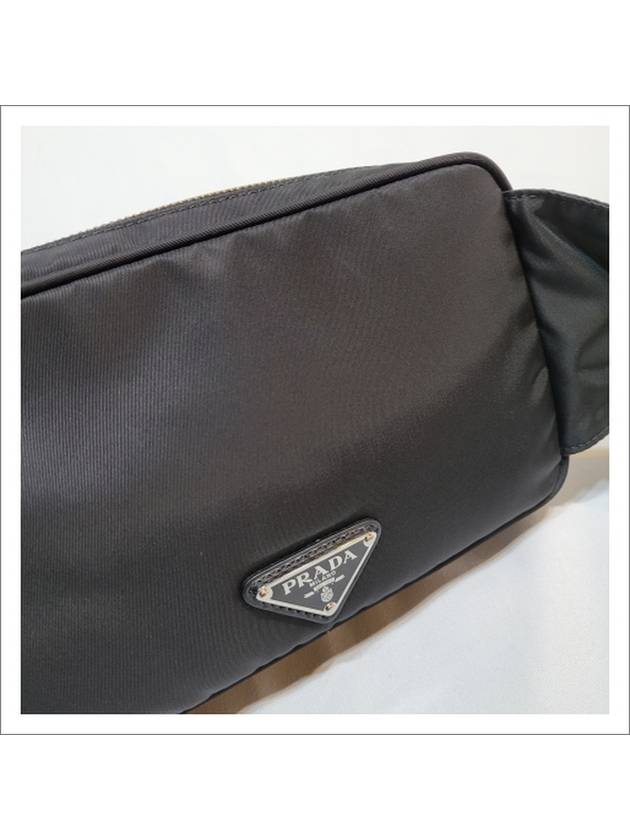 Logo Print Re-Nylon Belt Bag Black - PRADA - BALAAN 8