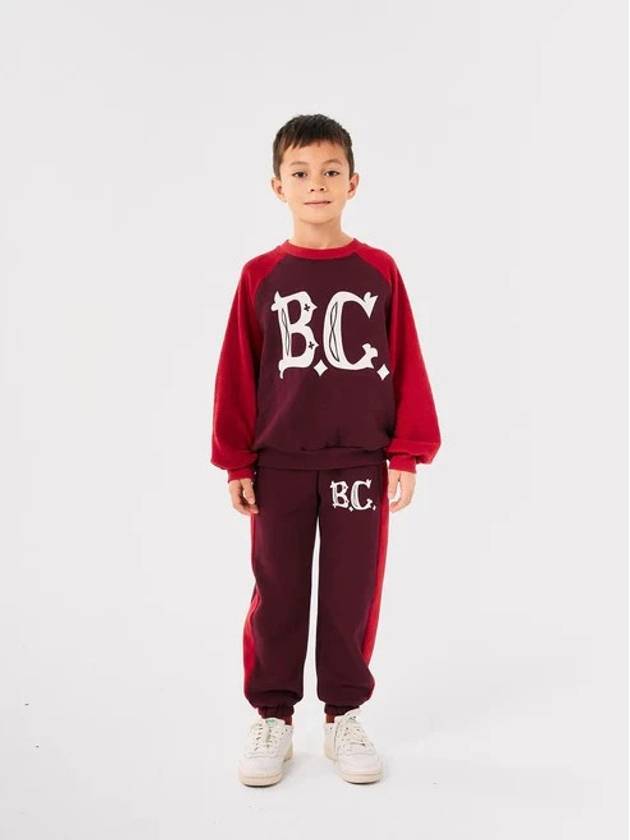 Kids BC Vintage Jogging Training Pants Burgundy - BOBO CHOSES - BALAAN 5