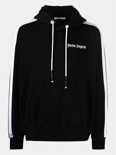 Side Stripe Hoodie Black - PALM ANGELS - BALAAN 2