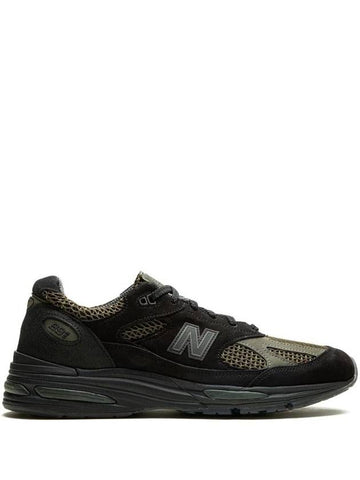 991v2 Made In UK Low Top Sneakers Black - NEW BALANCE - BALAAN 1