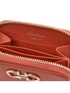 Ferragamo Women's Gancini Card Wallet 22 0406 TERRACOTTA 0770059 - SALVATORE FERRAGAMO - BALAAN 9