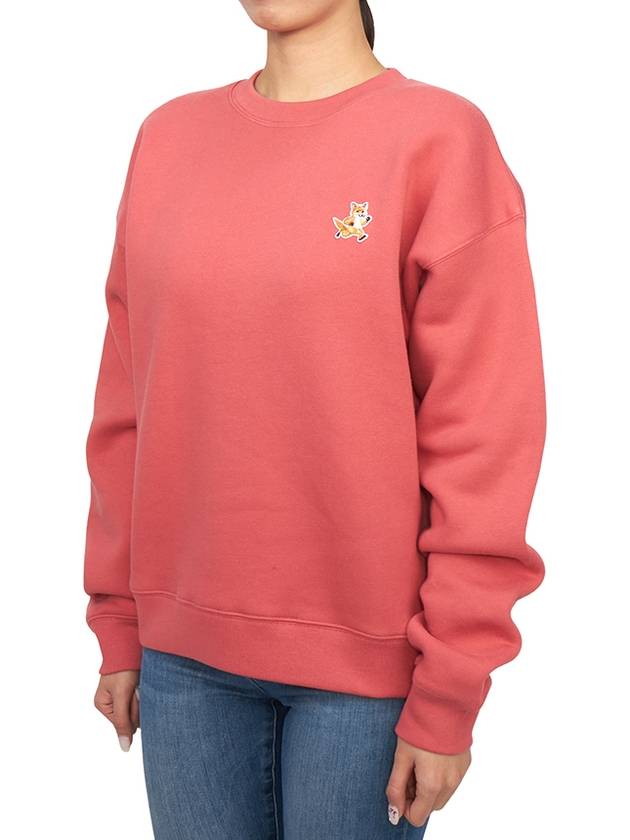 Speedy Fox Patch Comfort Sweatshirt Red Current - MAISON KITSUNE - BALAAN 3