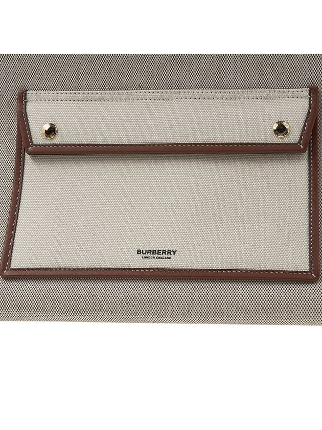 Pocket Small Tote Bag Ivory - BURBERRY - BALAAN 7