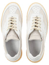 6 Court Suede Leather Low Top Sneakers White Beige - MAISON MARGIELA - BALAAN 7