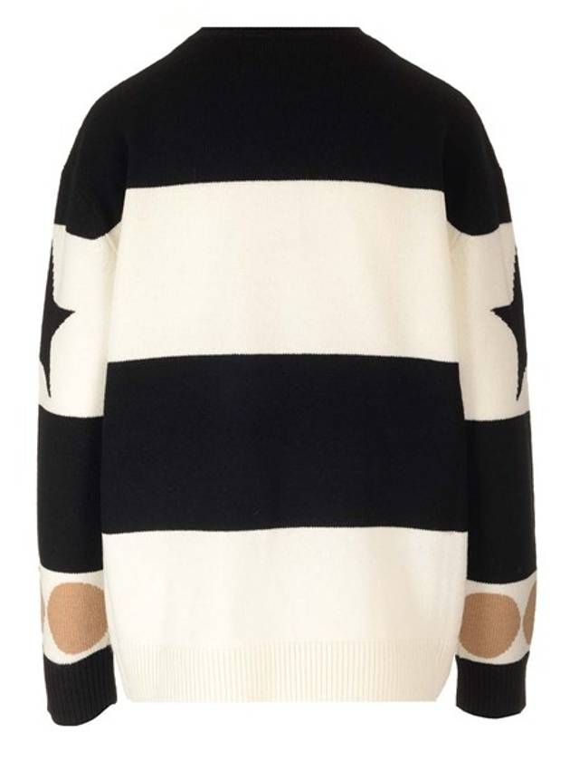 Star Pattern Crewneck Knit Top - MAX MARA - BALAAN 3