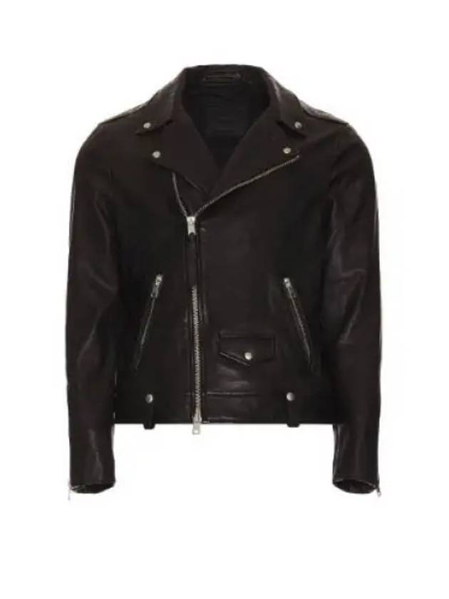 Milo Biker Leather Jacket Black - ALLSAINTS - BALAAN 2