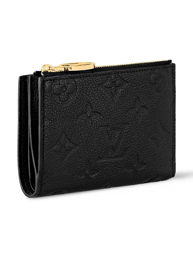 Lisa Monogram Zipper Leather Card Wallet Black - LOUIS VUITTON - BALAAN 3