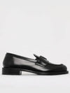 Unlined Brushed Leather Loafers Black - PRADA - BALAAN 4