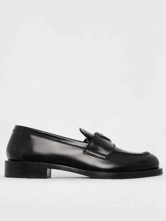 Unlined Brushed Leather Loafers Black - PRADA - BALAAN 2