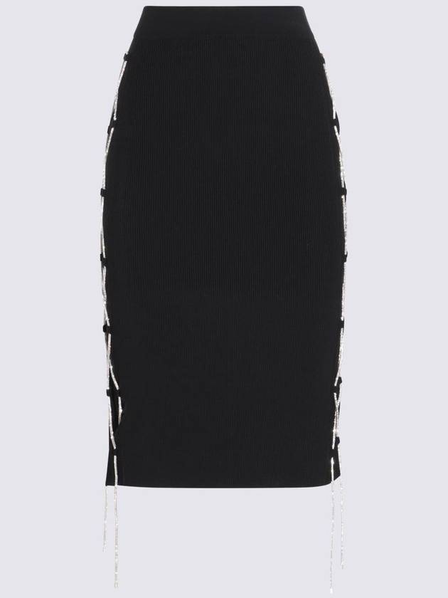 Giuseppe Di Morabito Black Cotton Blend Skirt - GIUSEPPE DI MORABITO - BALAAN 1