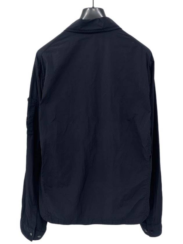 Men's Chrome R Over Shirt Zip Up Jacket Navy - CP COMPANY - BALAAN 7