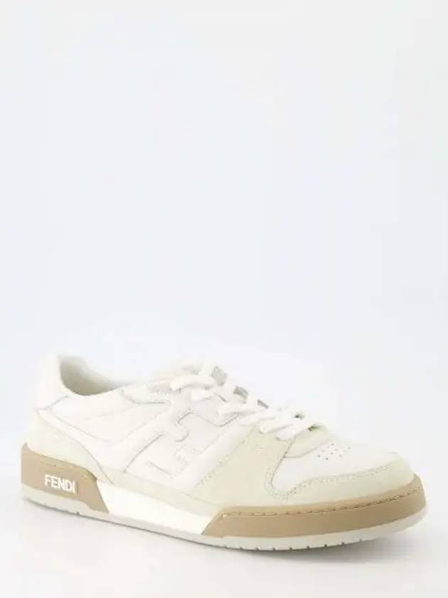 Match FF Logo Low Top Sneakers White - FENDI - BALAAN 2