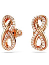 Hyperbola Infinity Stud Earrings Rose Gold - SWAROVSKI - BALAAN 2